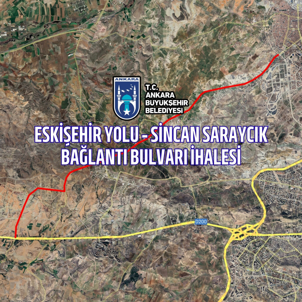 Sincan Saraycık-Eskişehir Yolu arası 6 şeritle yenileniyor