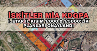 İskitler MİA KDGPA I. Etap II. Kısım 1/000 & 1/5000’lik Planları Onaylandı